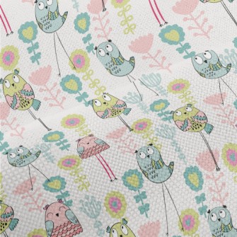 Playful Big-eyed Animal Smiles Performance Linen