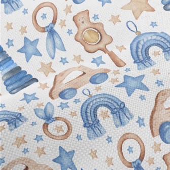 Blue Baby Toys Performance Linen