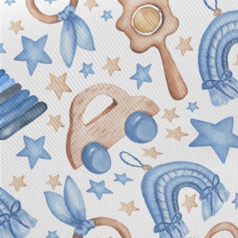 Blue Baby Toys Twill