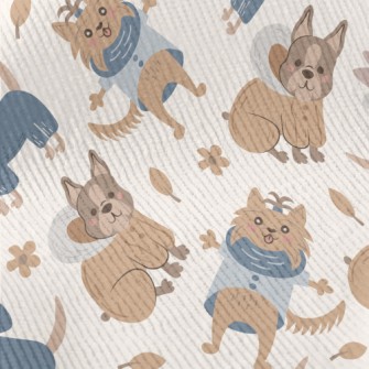 Dog Wearing Warm Clothes Standard Corduroy