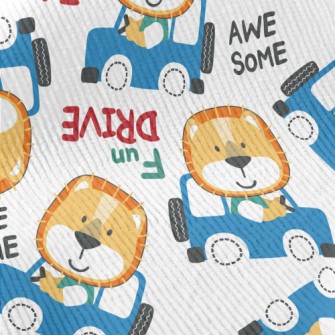 Smiling Animal Driving A Car Standard Corduroy