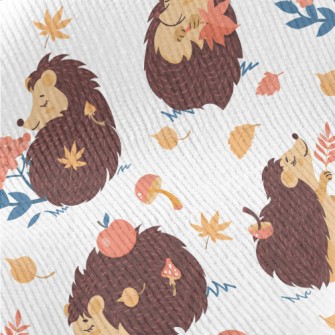 Cute Animals Playing With Mapl Standard Corduroy