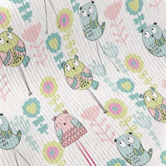 Playful Big-eyed Animal Smiles Standard Corduroy