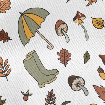 Picking Mushrooms In The Autum Standard Corduroy