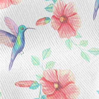 Blue Hummingbird Collecting Ne Standard Corduroy