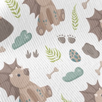 Footprints Left By Baby Dinosa Standard Corduroy