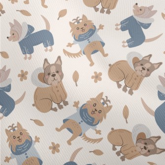 Dog Wearing Warm Clothes Dobby