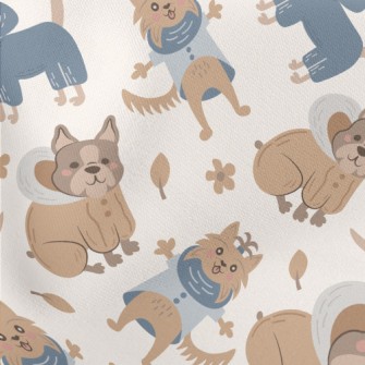 Dog Wearing Warm Clothes Stretch Ponte