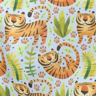 Tiger In Tropical Plants Stretch Ponte