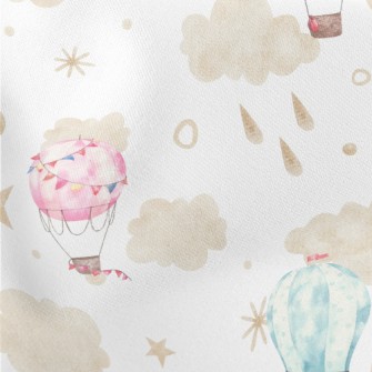 Colorful Hot Air Balloons In T Stretch Ponte