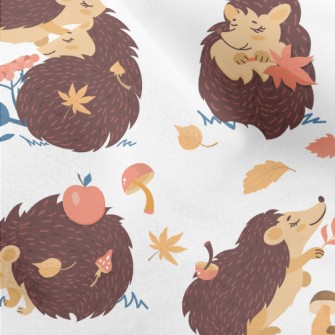 Cute Animals Playing With Mapl Micro Fleece