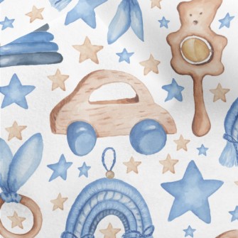 Blue Baby Toys Micro Fleece