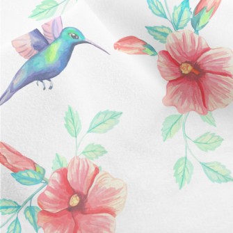 Blue Hummingbird Collecting Ne Micro Fleece