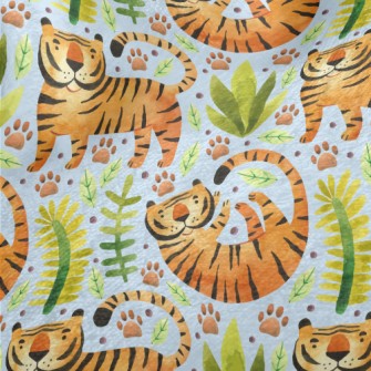 Tiger In Tropical Plants Minky