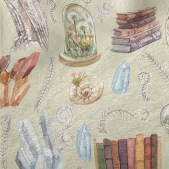 Owl Among Antiques Minky