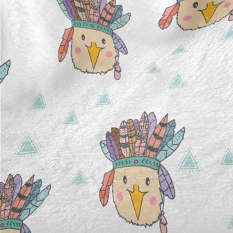 Bird Wearing Indian Chief Hat Minky