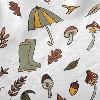 Picking Mushrooms In The Autum Minky