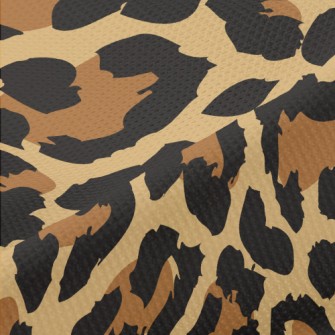 Fashionable Leopard Print Piqué