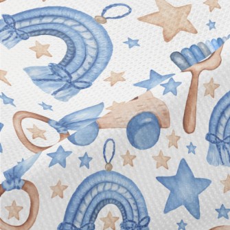Blue Baby Toys Piqué