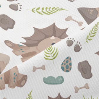 Footprints Left By Baby Dinosa Piqué