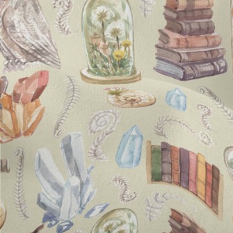 Owl Among Antiques Lightweight Performance Linen
