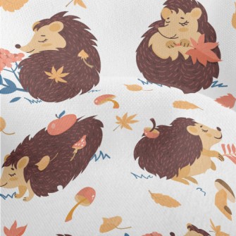 Cute Animals Playing With Mapl Lightweight Performance Linen