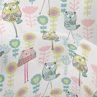 Playful Big-eyed Animal Smiles Lightweight Performance Linen