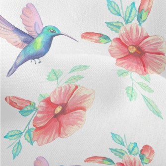 Blue Hummingbird Collecting Ne Lightweight Performance Linen