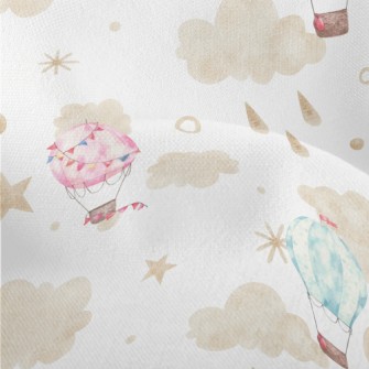 Colorful Hot Air Balloons In T Lightweight Performance Linen