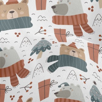 Happy Bear Ready For Christmas Lightweight Performance Linen