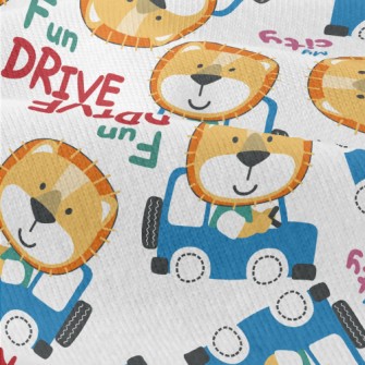 Smiling Animal Driving A Car Modern Jersey