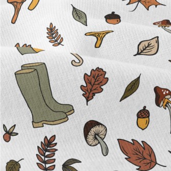 Picking Mushrooms In The Autum Modern Jersey
