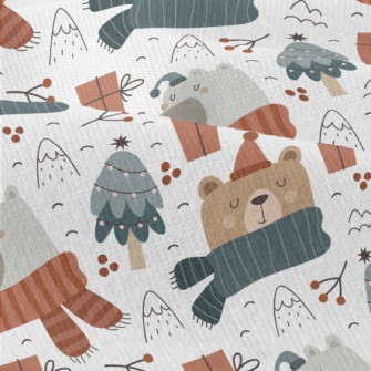 Happy Bear Ready For Christmas Modern Jersey