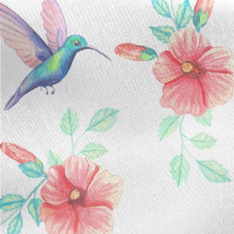 Blue Hummingbird Collecting Ne Jersey Backed Fleece