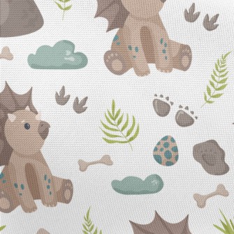 Footprints Left By Baby Dinosa Pongee