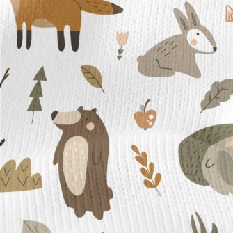 Cute Animals Living Together Stretch Jersey