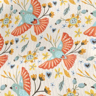 Graceful Bird Flying High Stretch Jersey