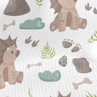 Footprints Left By Baby Dinosa Stretch Jersey