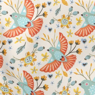 Graceful Bird Flying High Lightweight Cotton Poplin