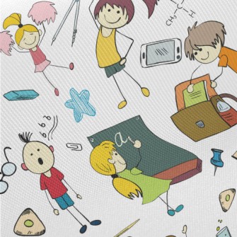 Students Who Study Hard Midweight Cotton Poplin