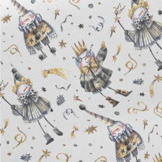 Gorgeous Snowman Holding A Fai Midweight Cotton Poplin