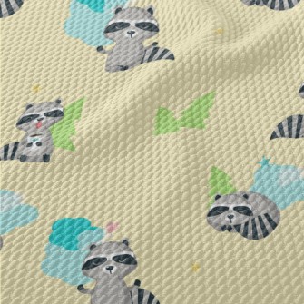 A Raccoon's Day In The For Birdseye Piqué