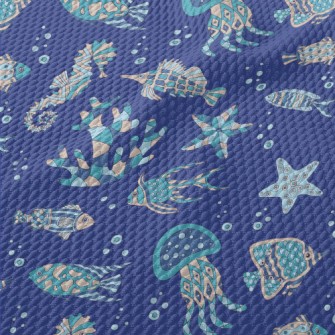 The Underwater World Made Up O Birdseye Piqué