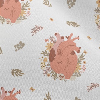 Flowers Wrapped Around The Hea Chiffon