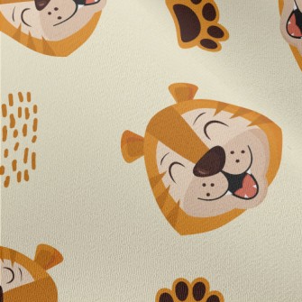 Smiling Animal Faces Chiffon