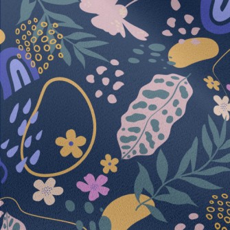 Colorful Fantasy Tropical Plan Chiffon