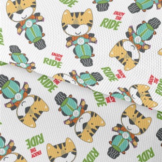 Cute Animals Riding Motorcycle Waterproof Oxford