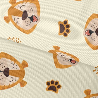 Smiling Animal Faces Waterproof Oxford