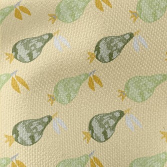 Hand-painted Unripe Gourd Waterproof Canvas