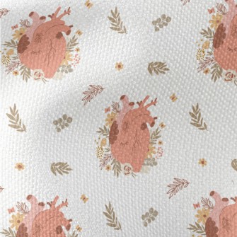 Flowers Wrapped Around The Hea Waterproof Canvas